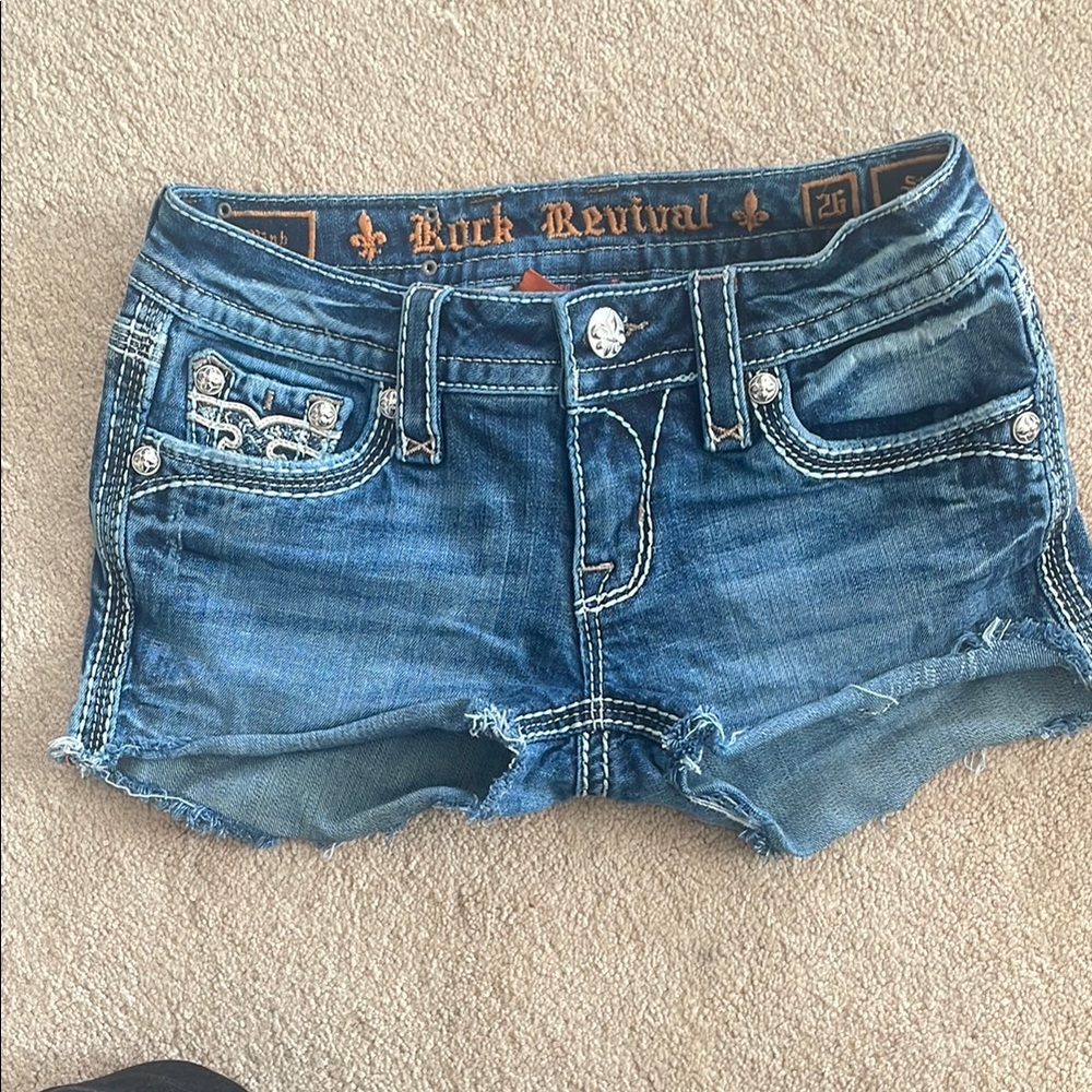 Rock Revival Blue Jean Shorts CutoffS